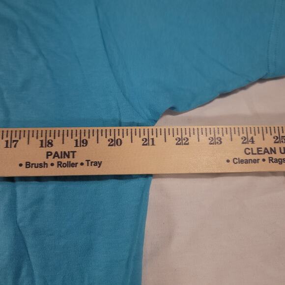 The Little Mermaid Siren Tultex Graphic Crew Neck T Shirt Mens Size Large L Blue - Picture 8 of 9